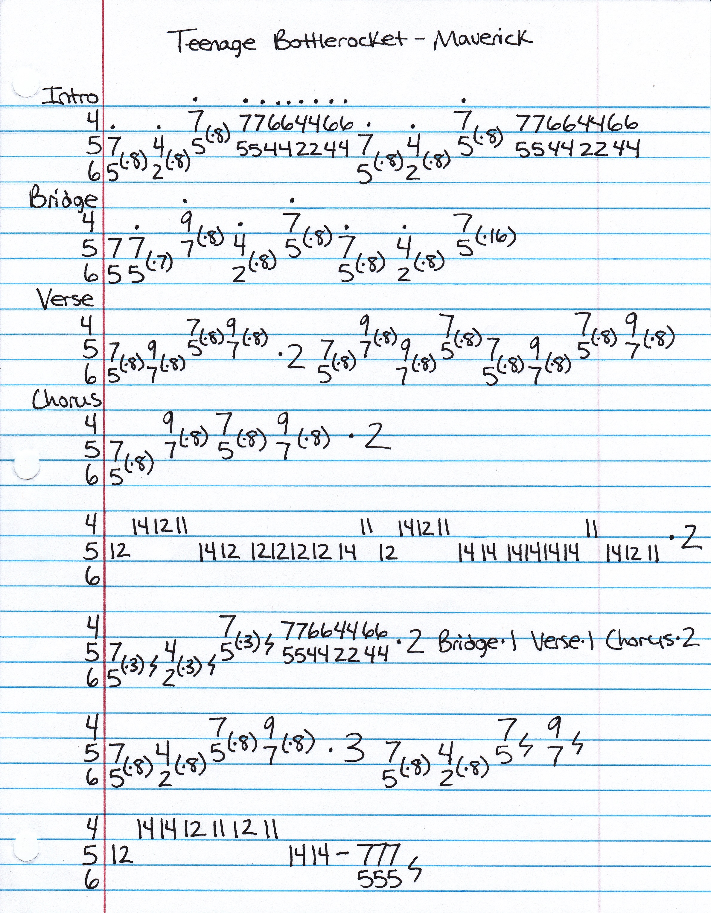 High quality guitar tab for Maverick by Teenage Bottlerocket off of the album Freak Out!. ***Complete and accurate guitar tab!***